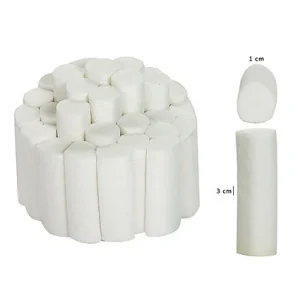 DENTAL BOMULLSRULLAR 1 x 3,8 cm - 10000 st/förpackning