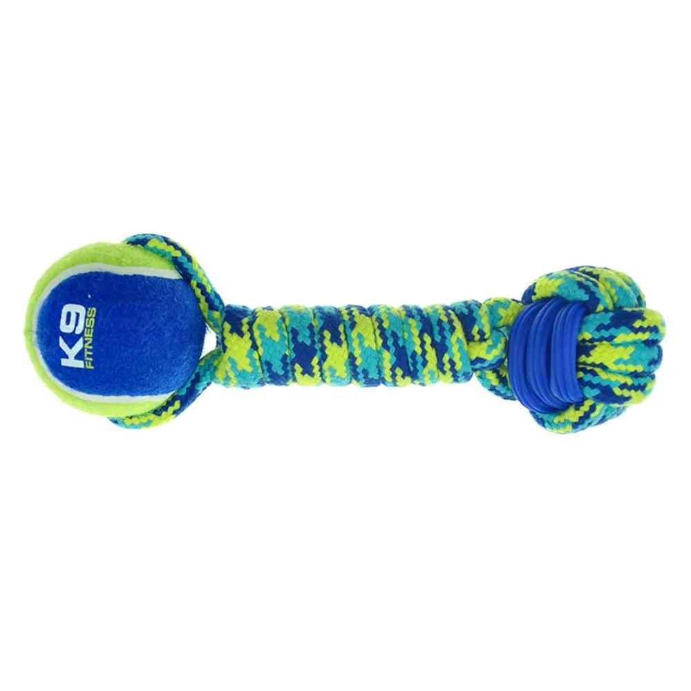 K9 Rope & Tpr Tennis Dumbell 31 cm – tennisboll med rep