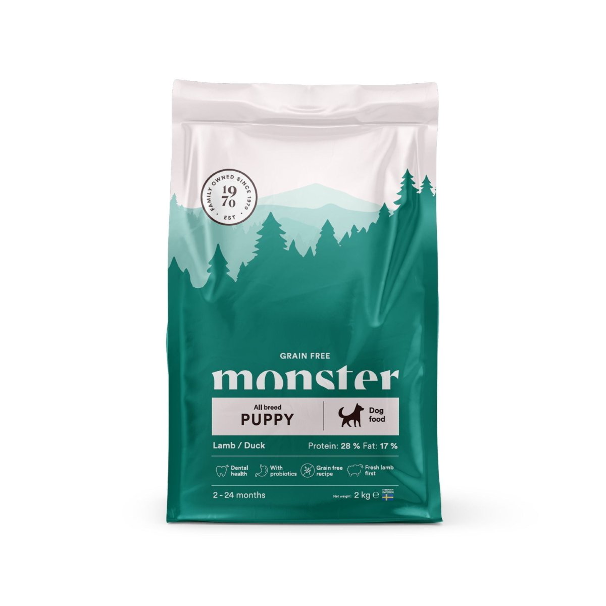 Monster Grain Free Puppy All Breeds – Lamb & Duck