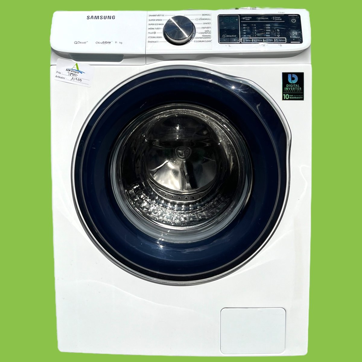 Smart Tvättmaskin 9 kg Samsung QuickDrive WW90M643OBW - Bild 2