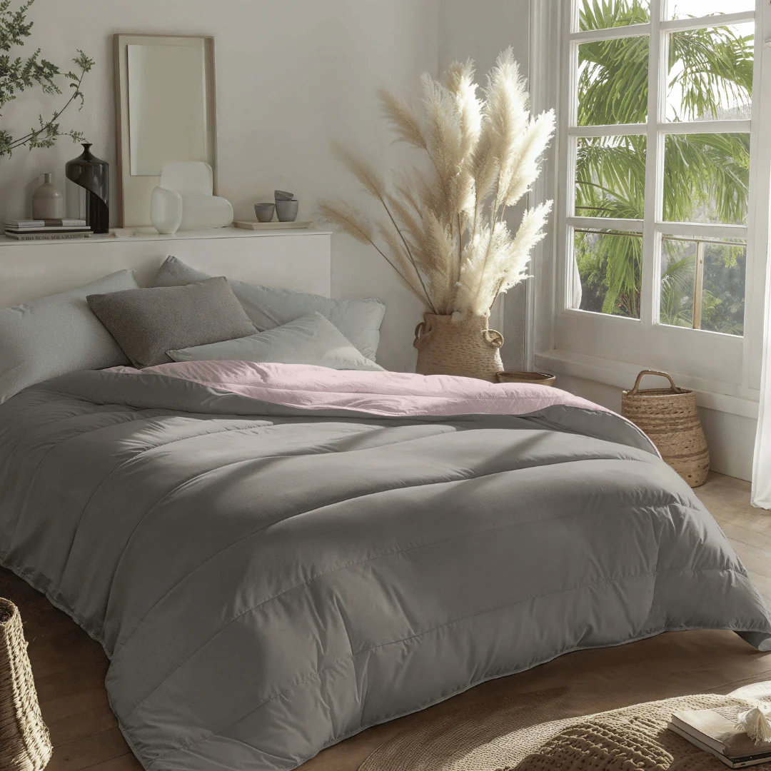 Zelesta Royalbed - Pastellrosa & Mjukgrå - Bild 4