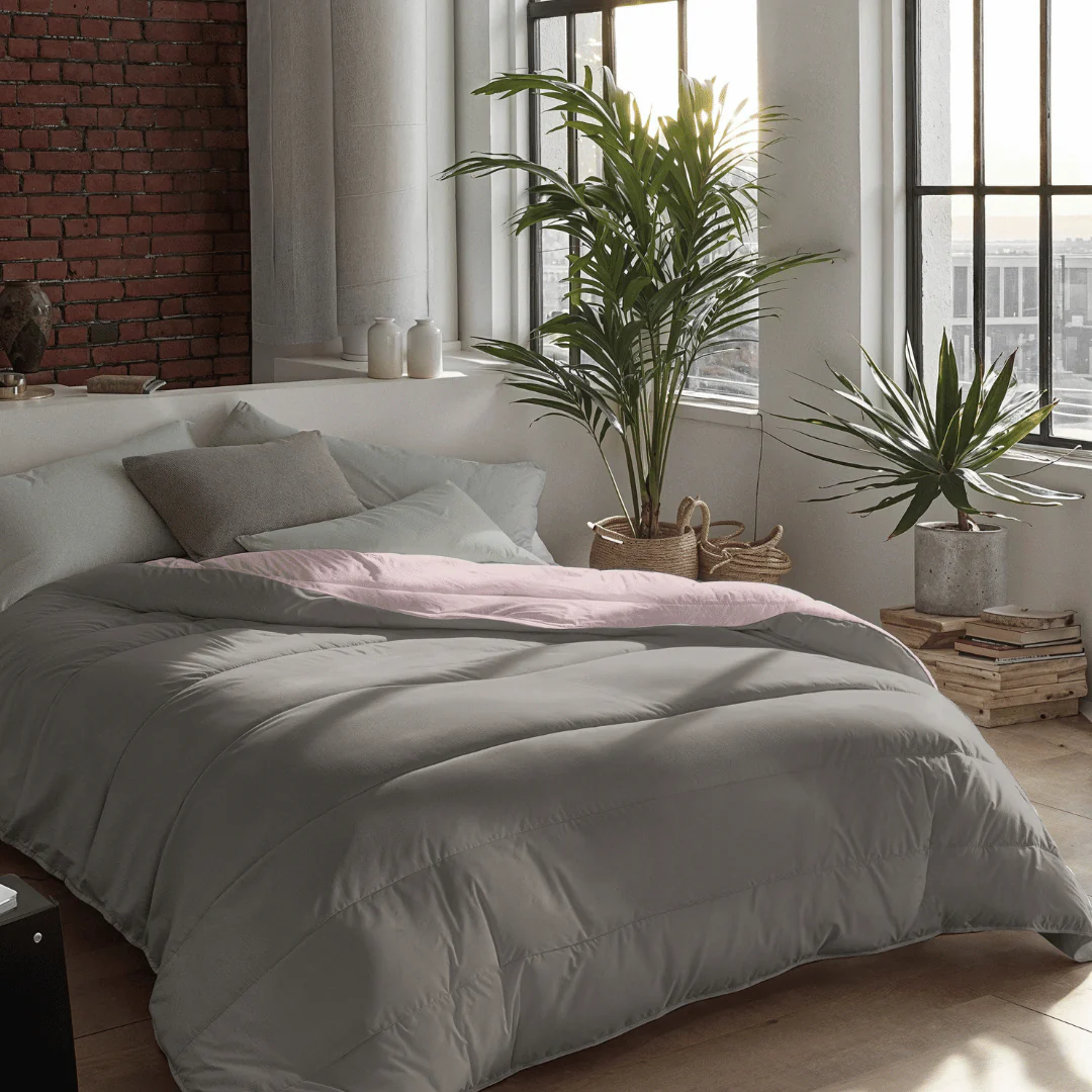 Zelesta Royalbed - Pastellrosa & Mjukgrå - Bild 3