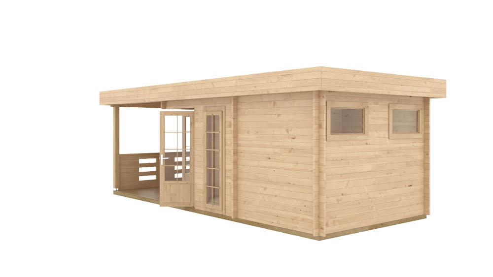Bastustuga “Paula” 12m² / 7 x 3 m / 44mm - Bild 5